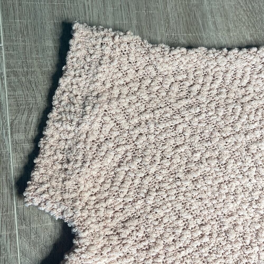 CHERISH Blush Pink Knit Teddy Short Sleeve Pullover Sweater - Picture 4 of 8